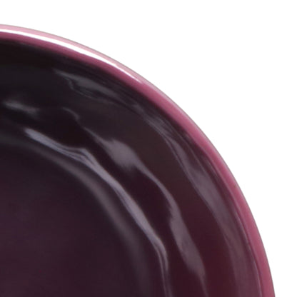 Melamine Irregular Round Bowl - Purple Glaze