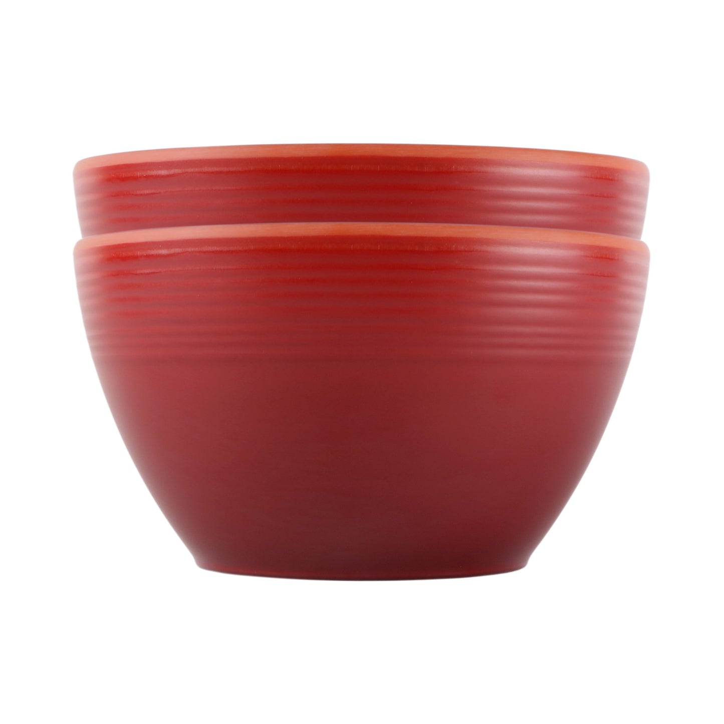 Melamine Round Bowl - Red Glaze