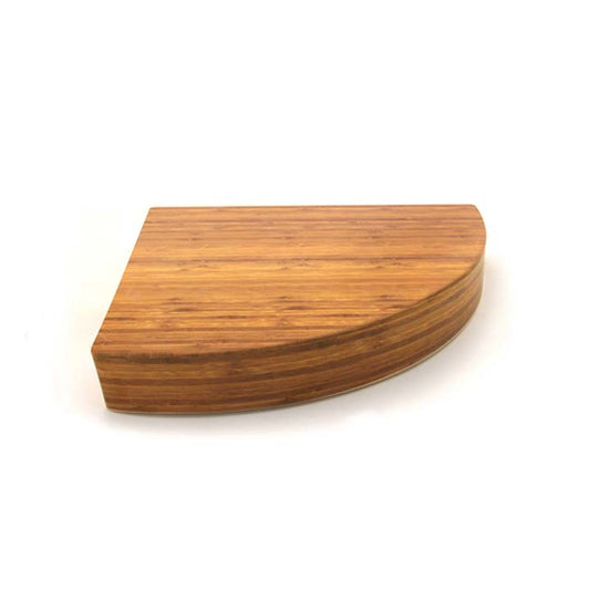 Melamine Quarter Oval Riser - Bamboo
