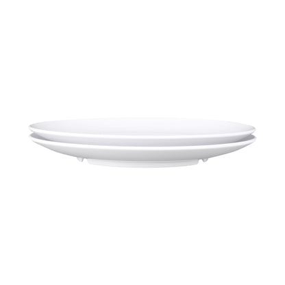 Melamine Round Coupe Plate - White