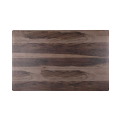 Melamine Rectangular Faux Wood - Hickory Wood