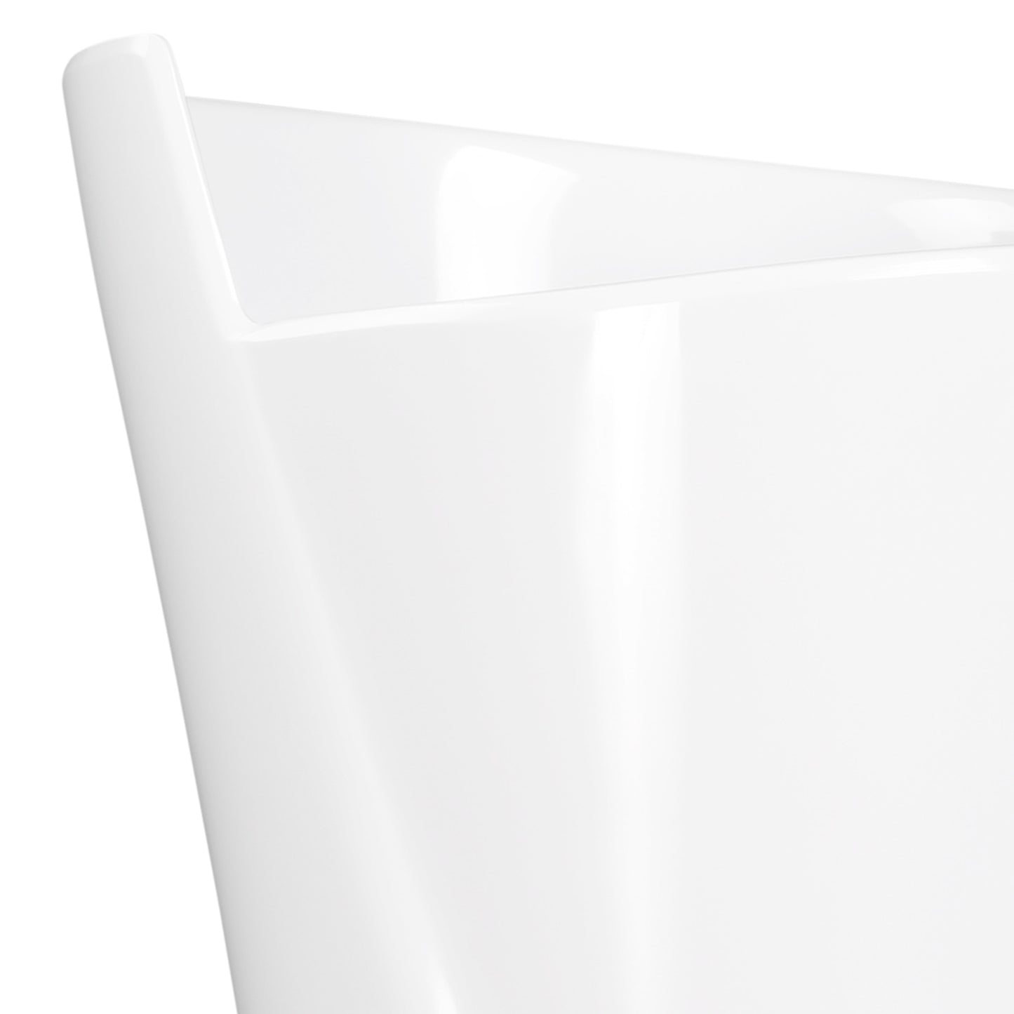 Melamine Large Spiral Crock - White