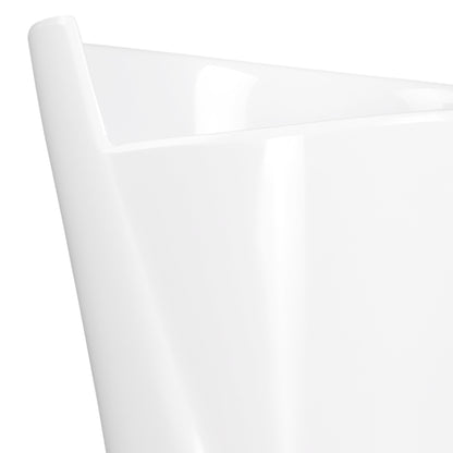 Melamine Large Spiral Crock - White