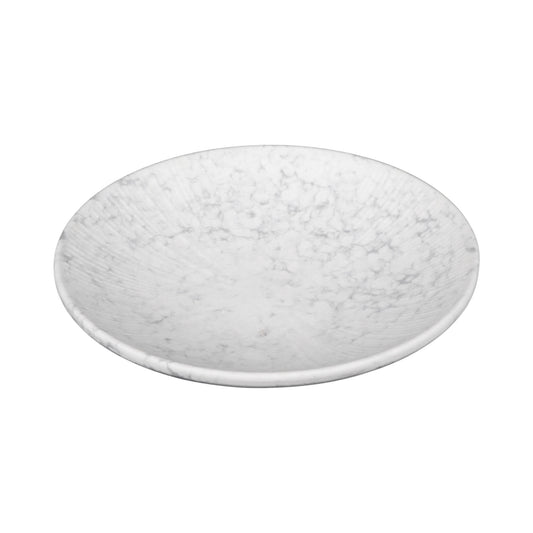 Melamine Round Plate - Gray Marble