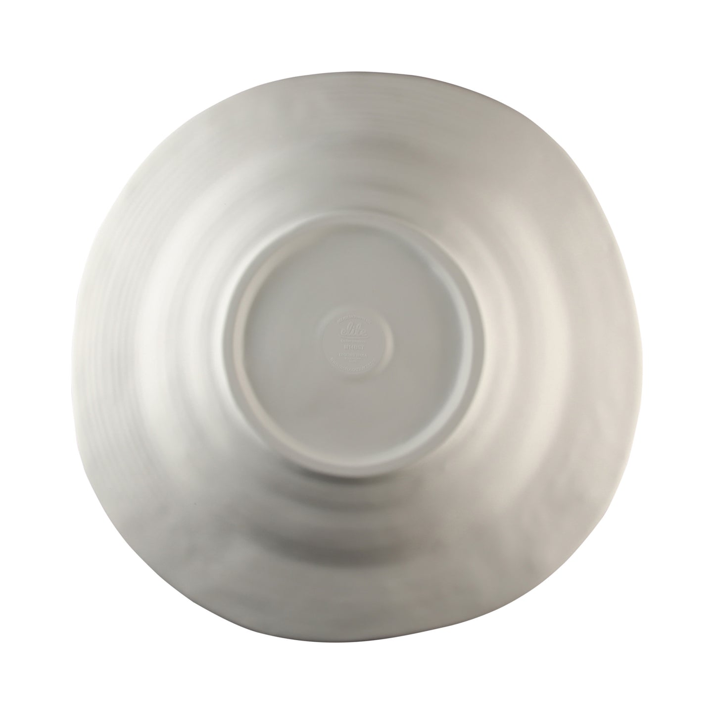 Melamine Irregular Round Serving Bowl - Off White Design