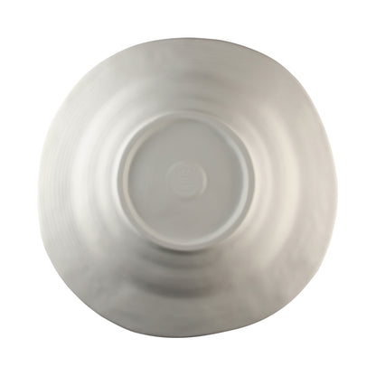 Melamine Irregular Round Serving Bowl - Off White Design