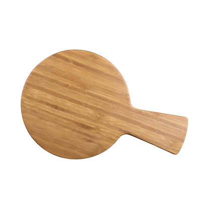 Melamine Round Serving Board - Bamboo