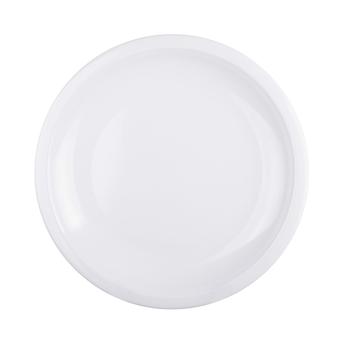 Melamine Round Coupe Platter - White
