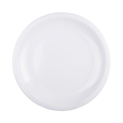 Melamine Round Coupe Platter - White