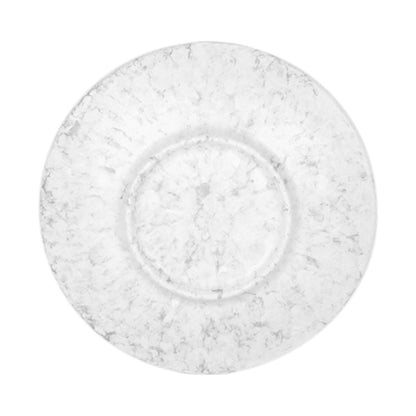 Melamine Round Plate - Gray Marble