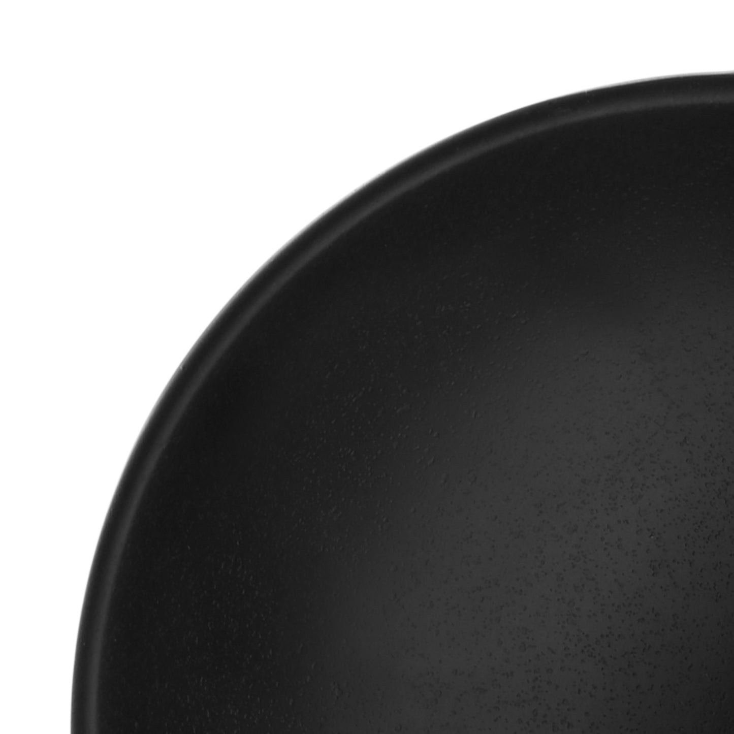 Melamine Faux Cast Iron Wok - Black
