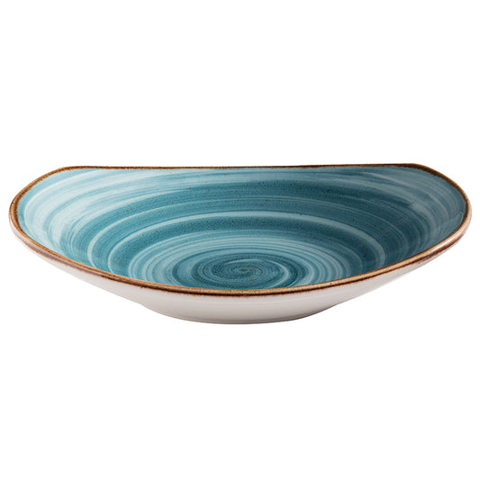 34.3 oz. Blue Porcelain Pasta Bowl, 10 5/8" x 9 3/4", Corona Artisan Blue (Stocked) (12 Pack)