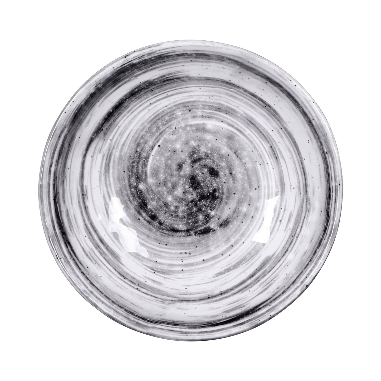 Melamine Round Bowl - Black Design