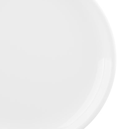 Melamine Round Coupe Plate - White