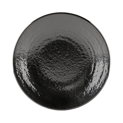 Melamine Round Pebble Plate - Black