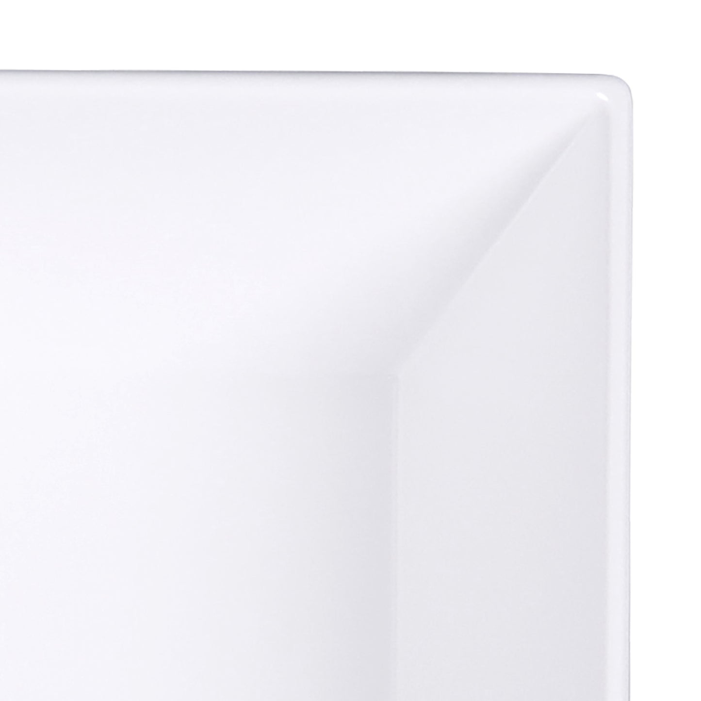 Melamine Square Bowl - White