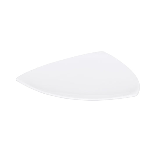 Melamine Triangle Plate - White