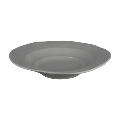 Melamine Irregular Round Serving Bowl - Gray