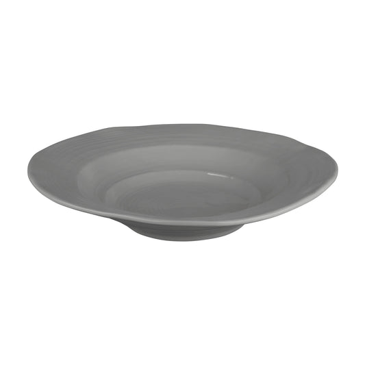 Melamine Irregular Round Serving Bowl - Gray