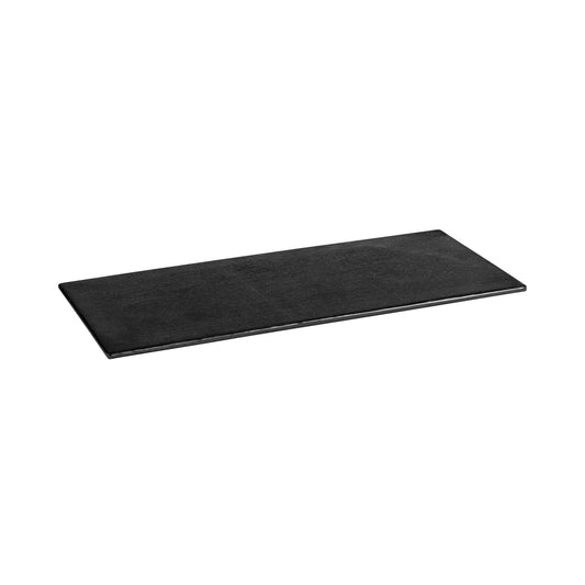 Melamine Flat Rectangular Tray - Black