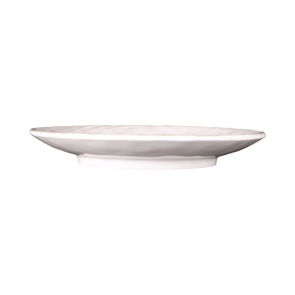 Melamine Round Plate - Taupe Design