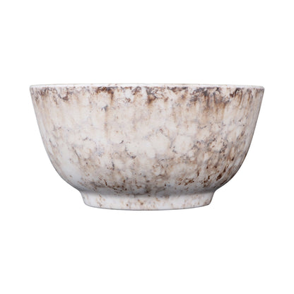 Melamine Round Bowl - Brown Marble