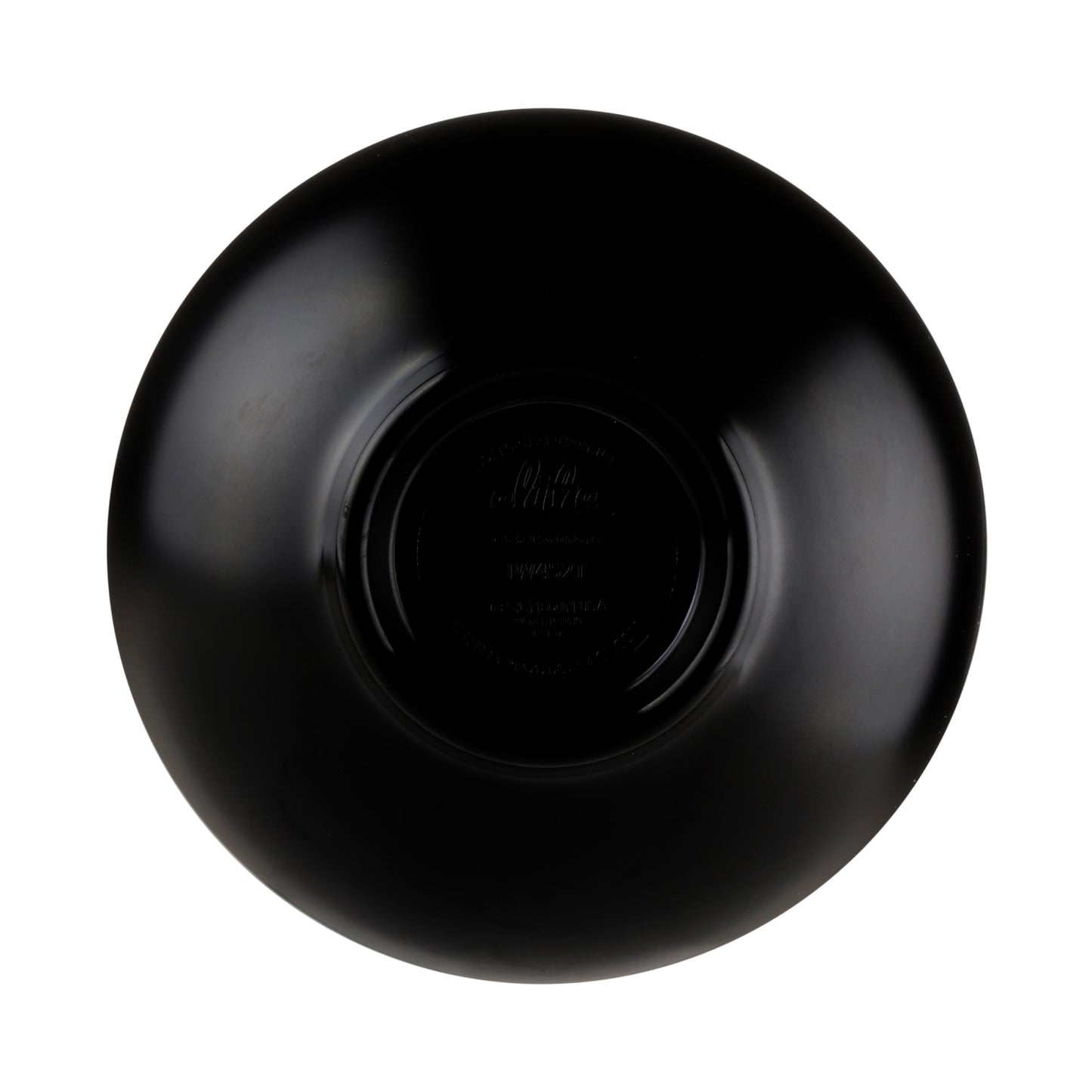 Melamine Round Two-Tone Bowl - Ebony Outside, Sand Inside