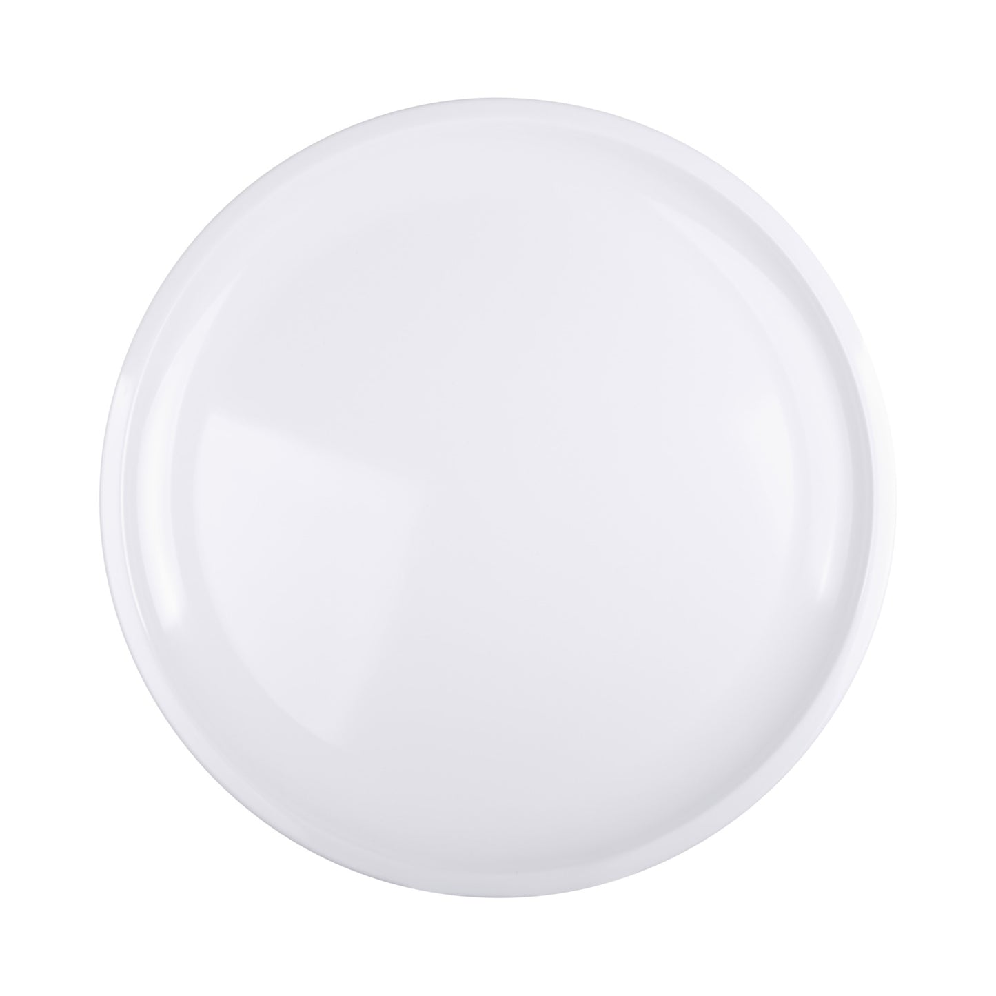 Melamine Round Coupe Platter - White