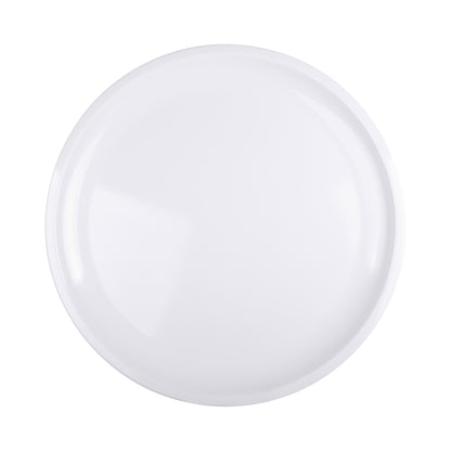 Melamine Round Coupe Platter - White