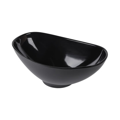 Melamine Oval Bowl - Black