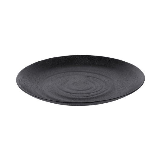Melamine Round Plate - Black