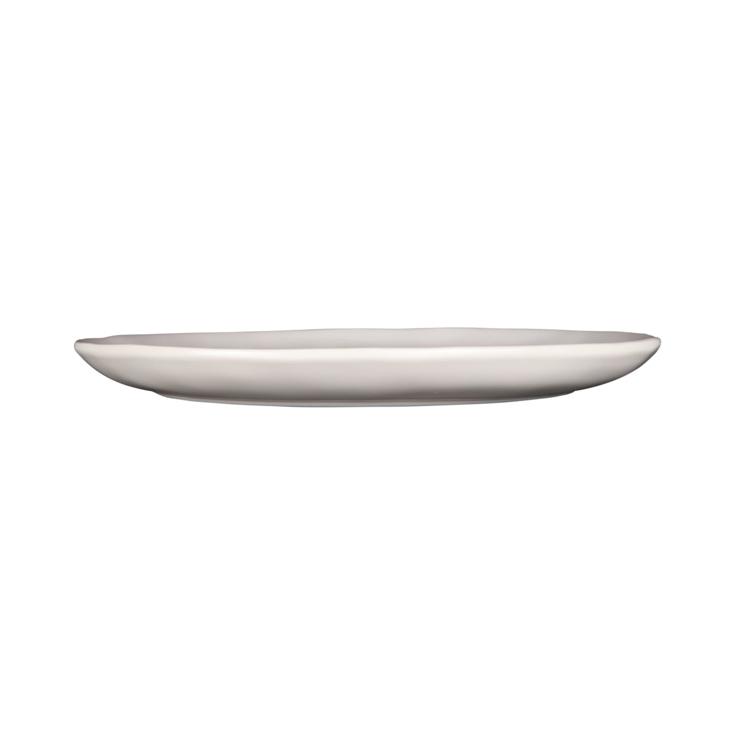 Melamine Round Plate - Cream Glaze