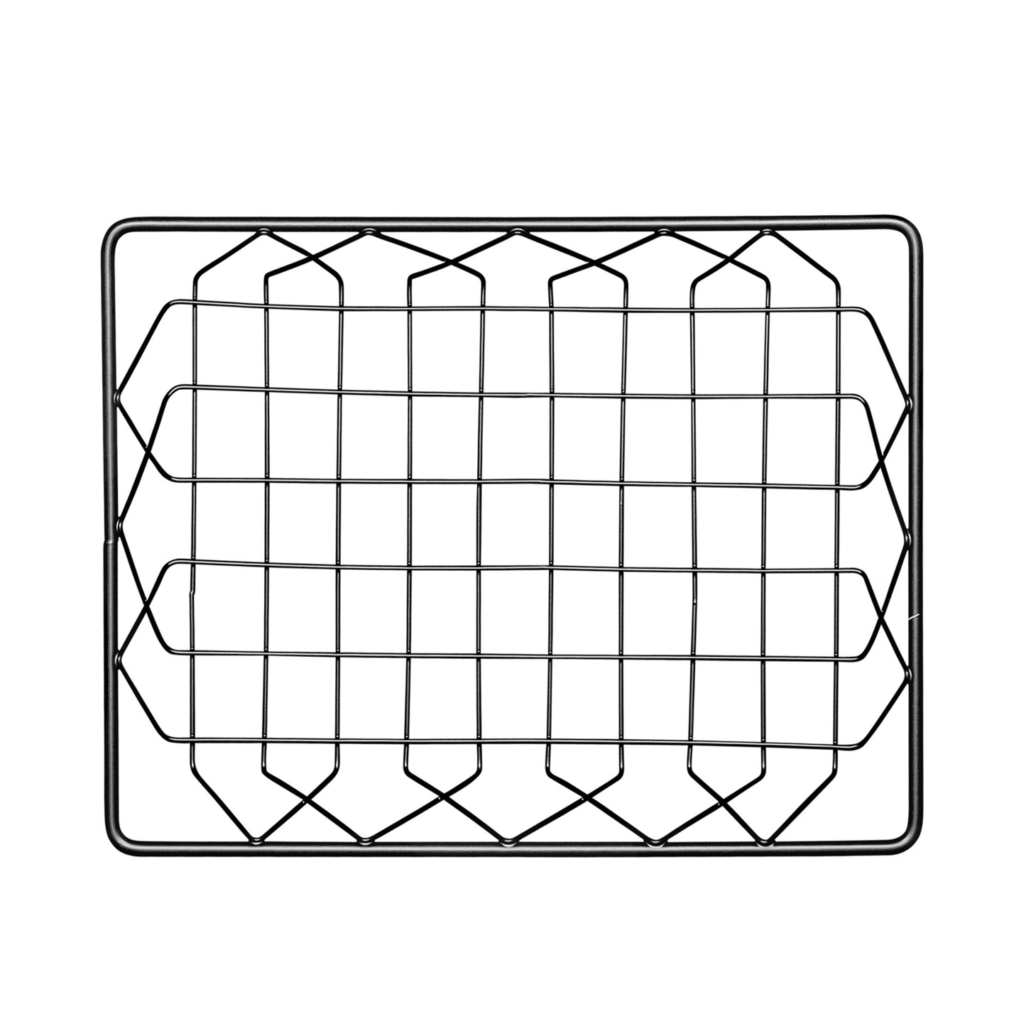 Metal Rectangular Wire Basket - Gunmetal Grey