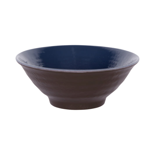 Melamine Bowl - Lapis Gloss Inside/Chocolate Matte Outside