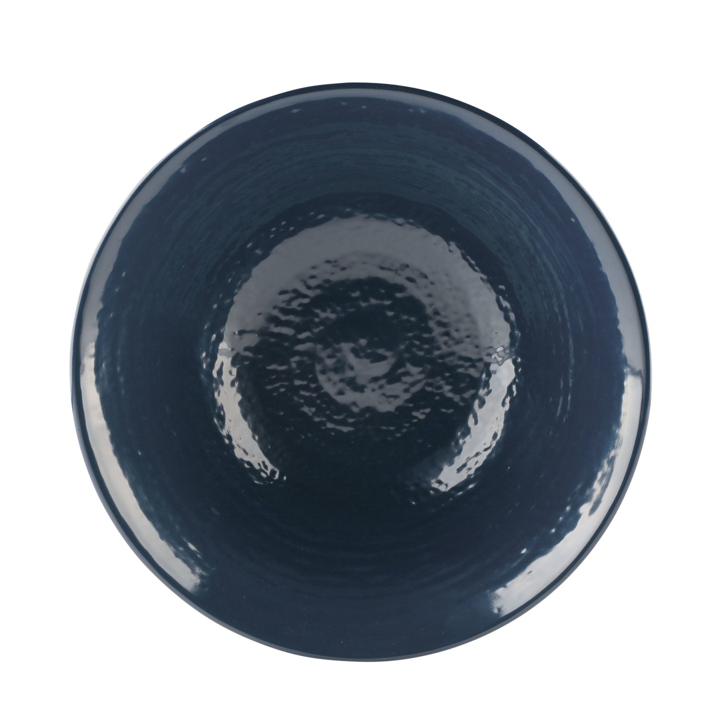 Melamine Bowl - Aubergine Matte Finish Outside/Lapis Gloss Finish Inside