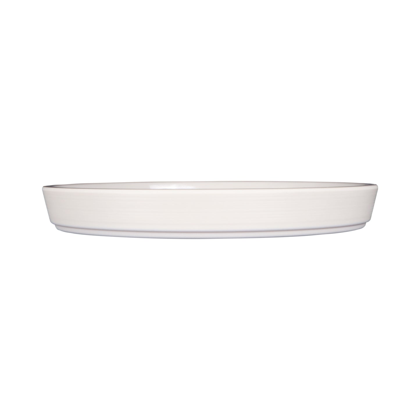 Melamine Round Coupe Plate - Cream Glaze