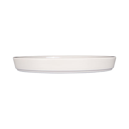 Melamine Round Coupe Plate - Cream Glaze