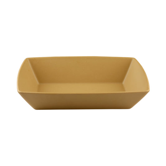 Melamine Rectangular Bowl - Rattan