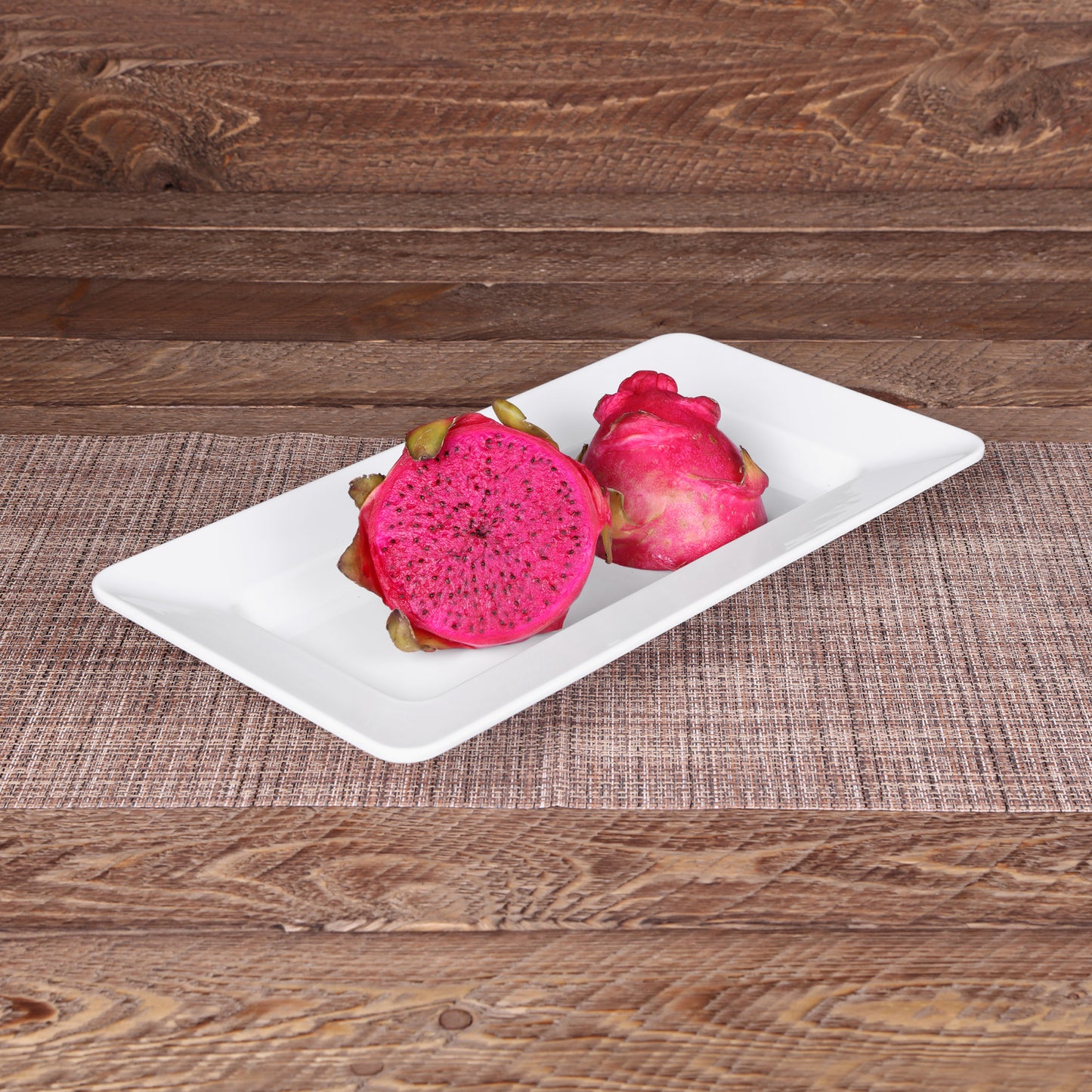Melamine Rectangular Plate - White