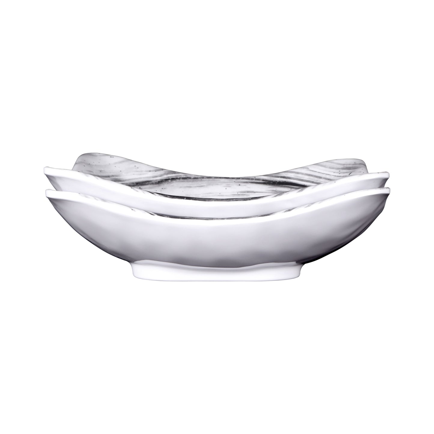Melamine Square Bowl - Black Design