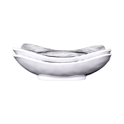 Melamine Square Bowl - Black Design