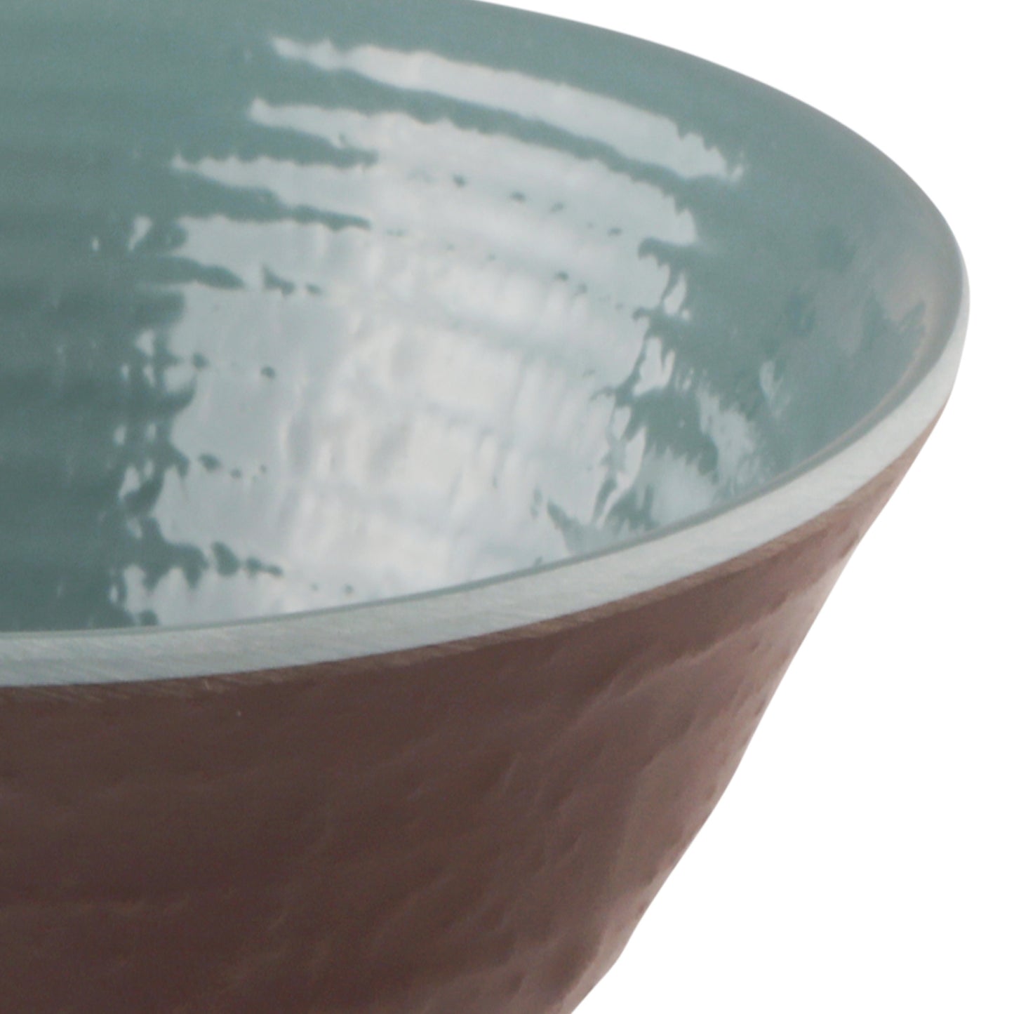 Melamine Bowl - Aubergine Matte Finish Outside/Abyss Gloss Finish Inside