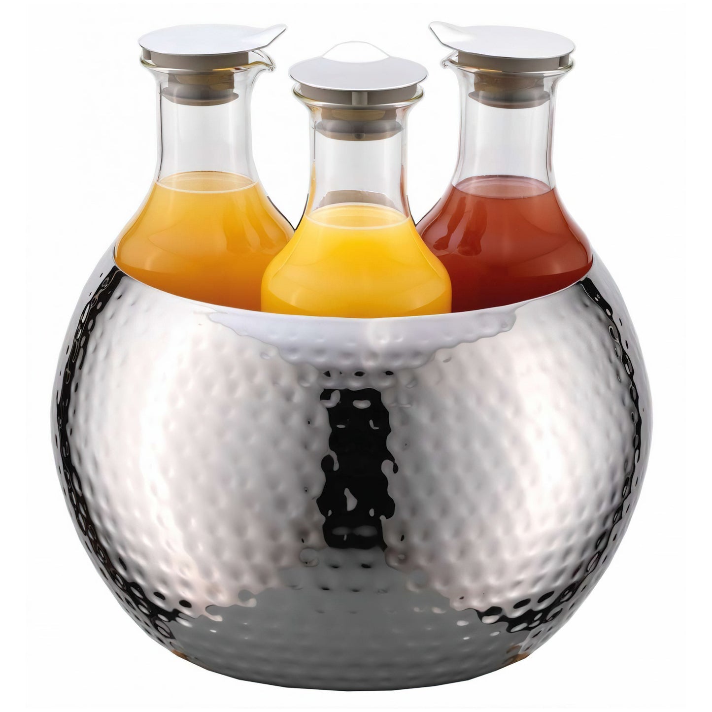 CARAFINE Beverage-Set 'Hammered Triplet'  3x 1.2 liters,