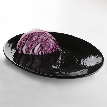 Melamine Oval Pebble Platter - Black