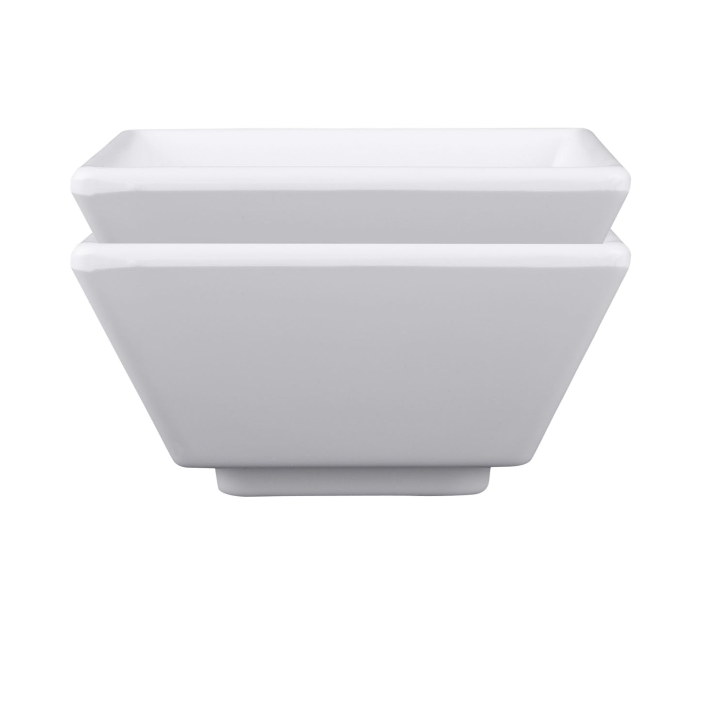 Melamine Square Ramekin - White