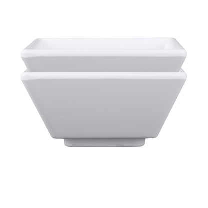 Melamine Square Ramekin - White