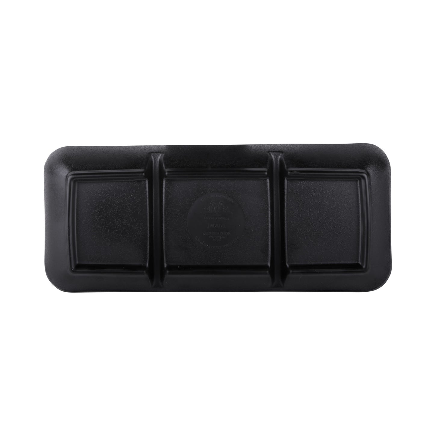 Melamine 3 Compartment Tray - Black
