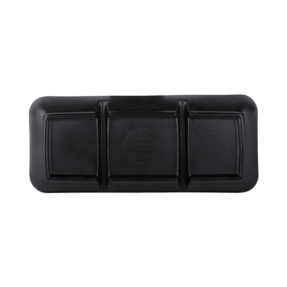 Melamine 3 Compartment Tray - Black