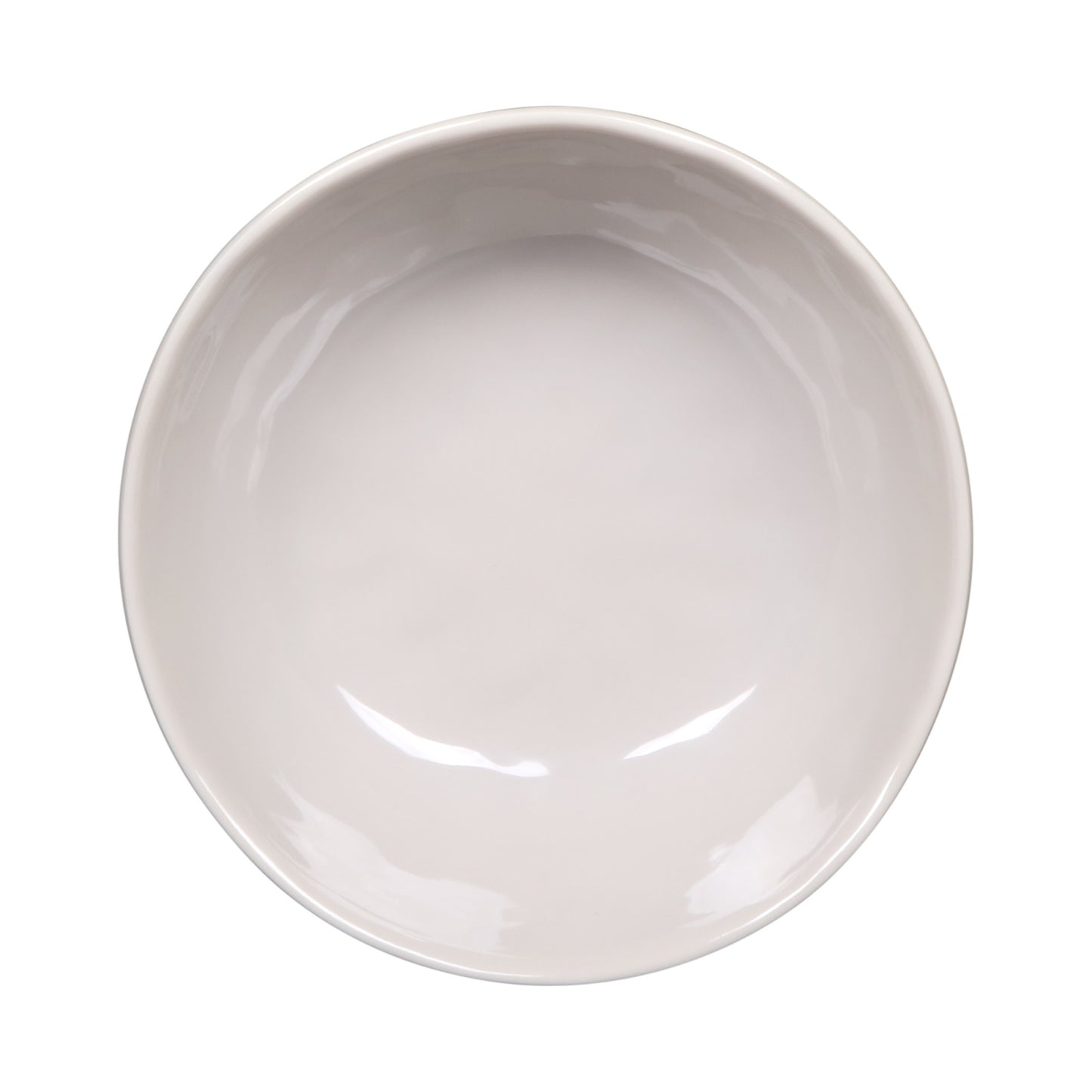 Melamine Irregular Round Bowl - Cream Glaze