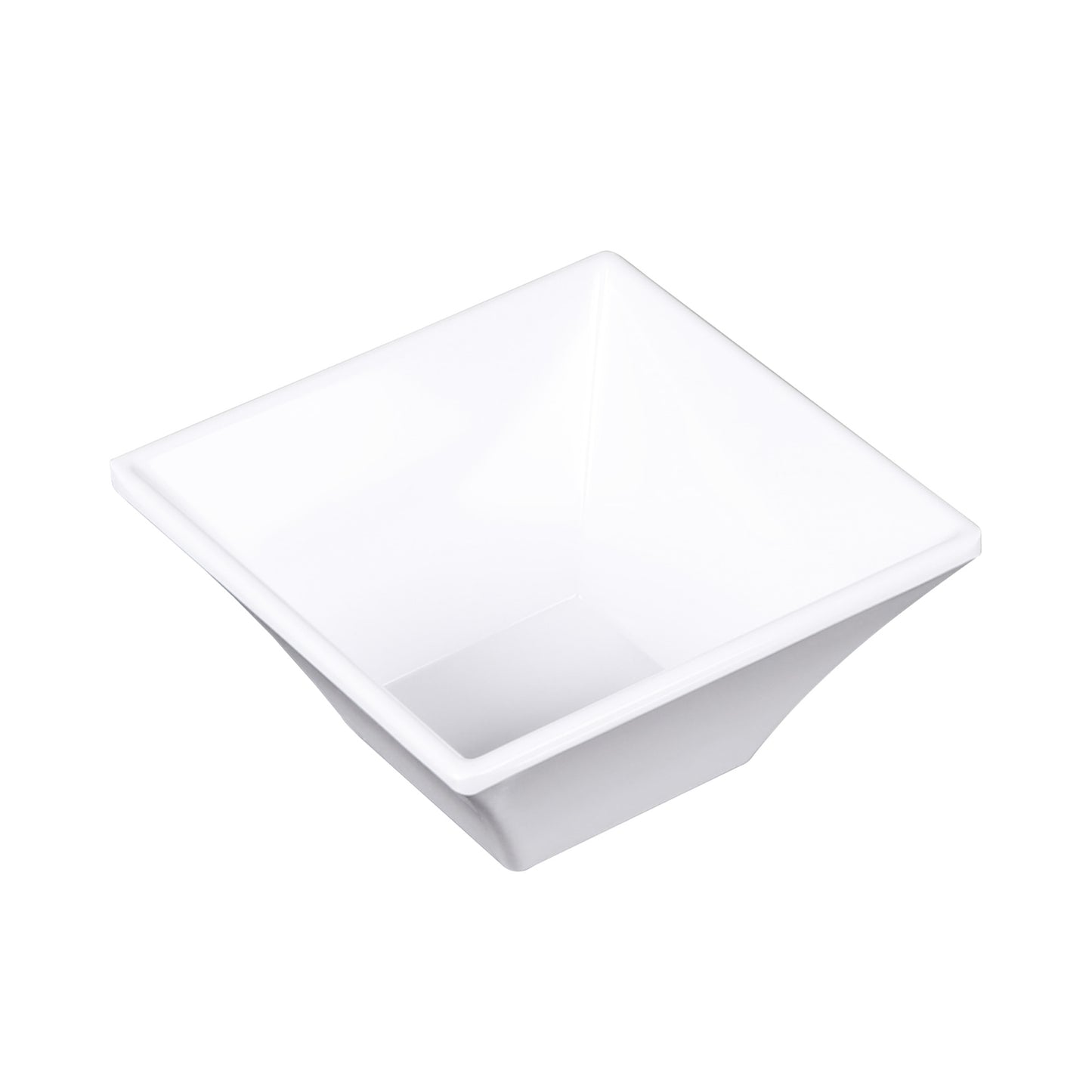 Melamine Square Bowl - White